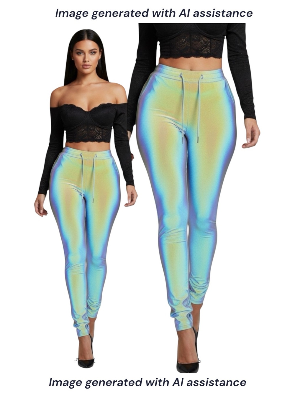 NWT GSUWOO So Real XS reflective mood pants
